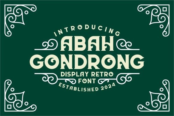 Abah Gondrong: The Retro Display Typeface That Elevates Campaign Visuals