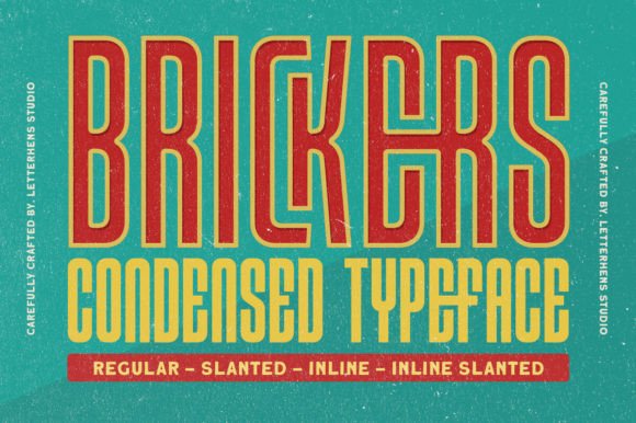 Brickers Font: The Perfect Display Typeface for Handmade Crafts