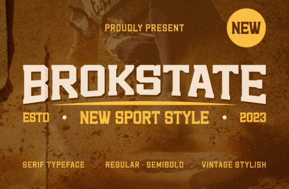 Brokstate: The Bold Display Font That Elevates Small Business Branding