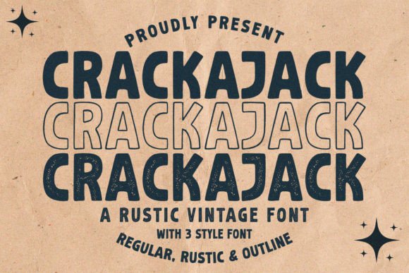 Crackajack: A Rustic Display Typeface for Authentic Branding