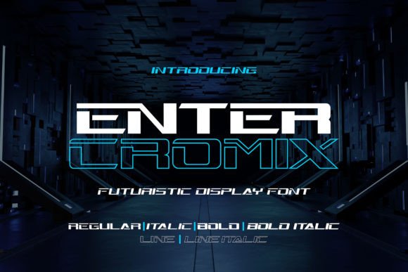 Enter Cromix: A Futuristic Typeface for Bold Digital Design