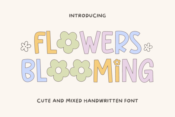 Flowers Bloooming: The Perfect Display Font for Spring-Themed Web Design