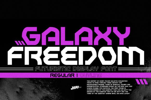 Galaxy Freedom: The Futuristic Typeface for Handmade Shop Branding