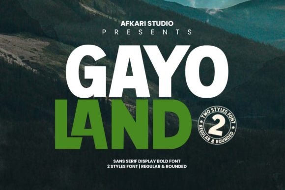 Gayo Land: The Bold Display Typeface for Modern Editorial Design