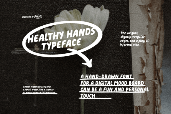 Healthy Hands: A Display Font for Warm Editorial Design