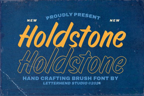 Holdstone: A Handcrafted Brush Font for Bold Brand Identity