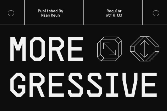 Moregressive: The Modern Display Typeface for Editorial Design