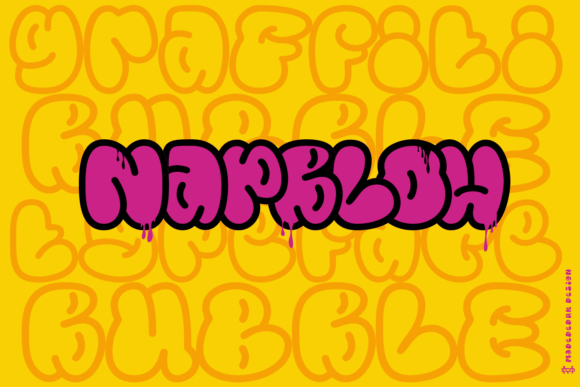 Napblow: The Bubble Graffiti Typeface That Amplifies Campaign Energy