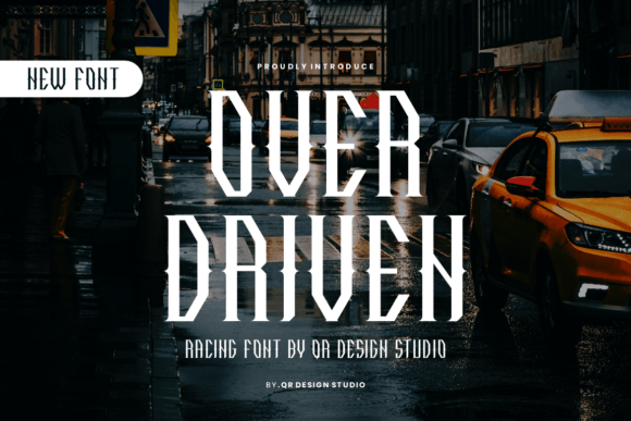 Over Driven: A Bold Display Font for Memorable Brand Identity