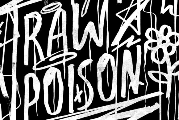 Raw Poison: A Handcrafted Display Font for Authentic Branding