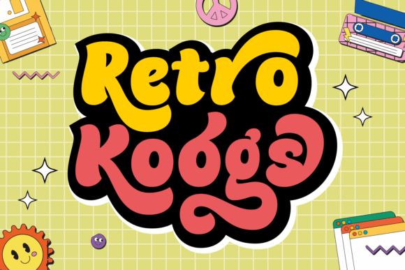 Retro Koogs: A Bold Display Typeface for Modern Branding