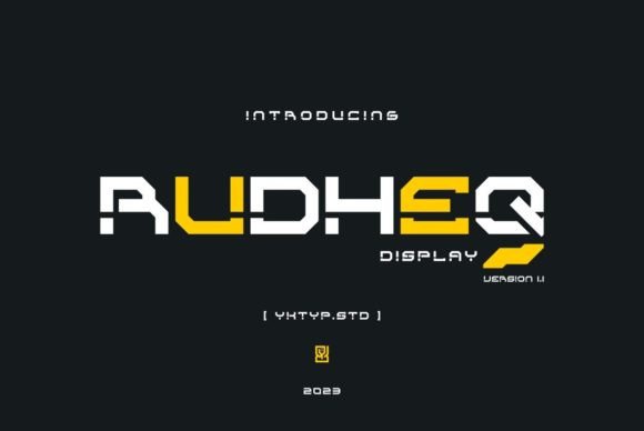 Rudheq: The Modern Display Font for Bold Small Business Branding
