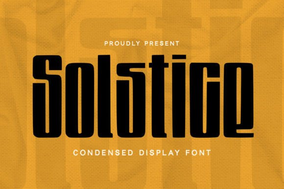 Solstice: A Modern Display Typeface for Digital Branding