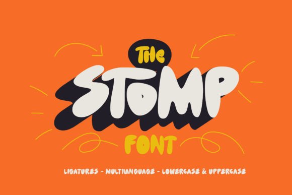 Stomp: The Bubbly Display Font for Handmade Labels and Signs