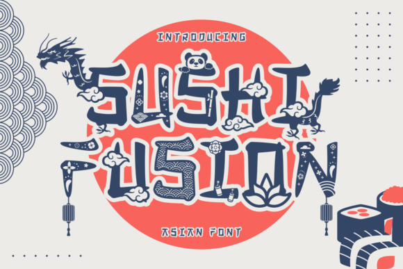 Sushi Fusion: A Playful Display Typeface for Modern Web Design