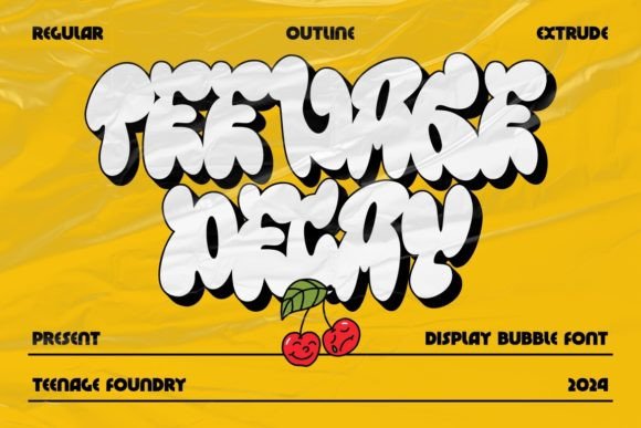 Teenage Decay: The Bold Display Font for Handmade Brands