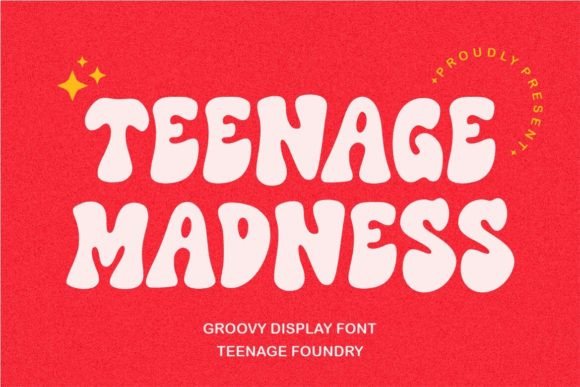Teenage Madness: A Groovy Display Font for Bold Web Design