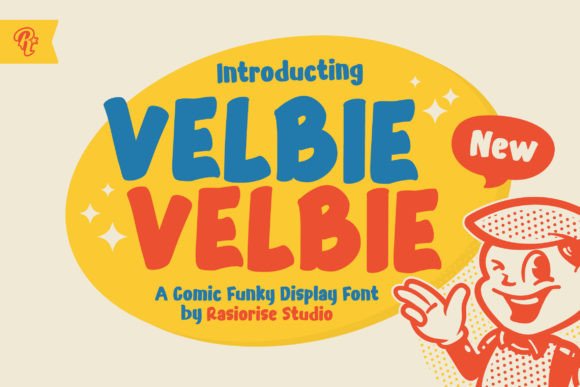 Velbie: The Retro Cartoon Typeface That Spikes Social Engagement