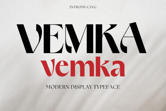Vemka: The Modern Display Font That Elevates Small Business Branding
